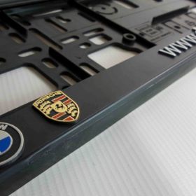 Podznačky auto - držáky SPZ - Porsche, BMW